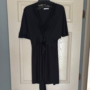 Zara Black Dress with V-Neck